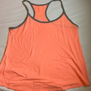 No boundaries orange and gray racerback shirt